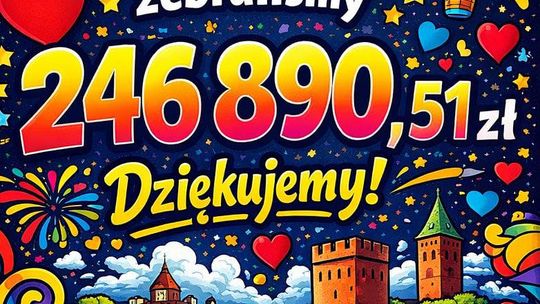 Duże, czerwone serduszko dla Brodniczan