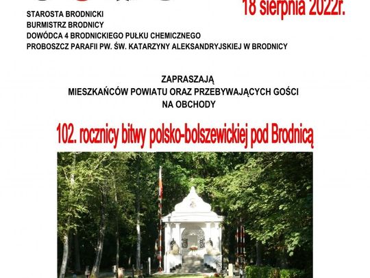 102. rocznicy bitwy polsko-bolszewickiej pod Brodnicą