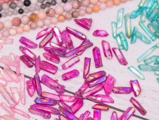 Sople koraliki z kwarcu