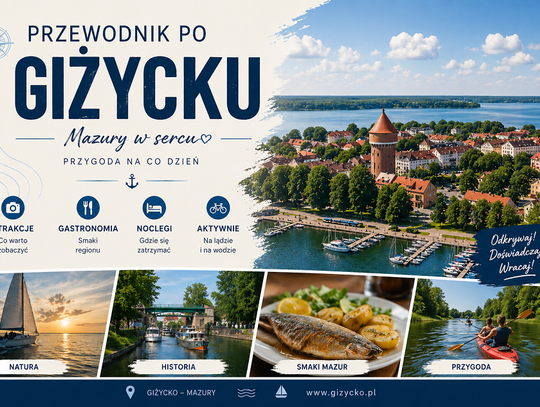 Giżycko – serce Mazur i idealne miejsce na wypoczynek