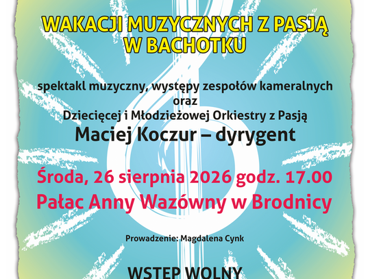 Koncert uczestników Wakacji Muzycznych z Pasją w Bachotku