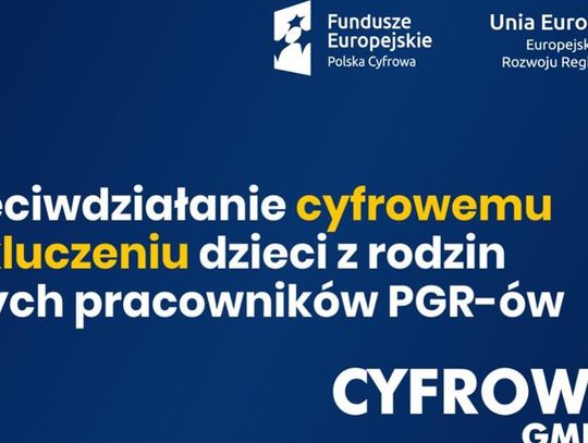 Sprzęt komputerowy dla dzieci z rodzin byłych pracowników PGR 