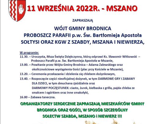 Święto plonów w Mszanie