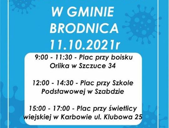 Szczepionkobus w Gminie Brodnica
