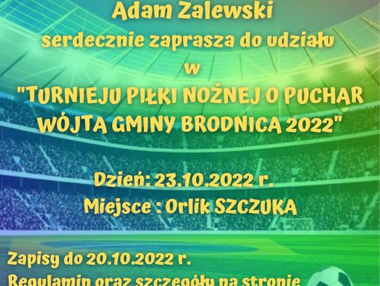 Turniej Piłki Nożnej o Puchar Wójta Gminy Brodnica