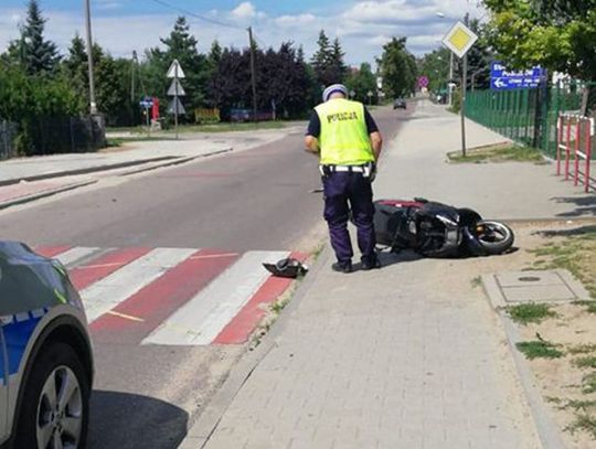 Wypadek motocyklisty