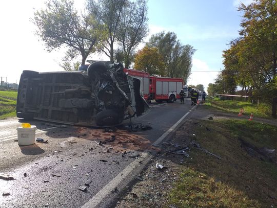 Wypadek w Niewierzu. Ranny jeden z kierowców