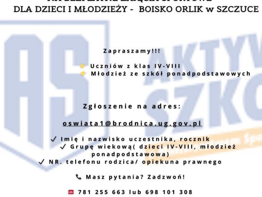 Zajęcia sportowe dla dzieci i młodzieży Zajęcia sportowe dla dzieci i młodzieży
