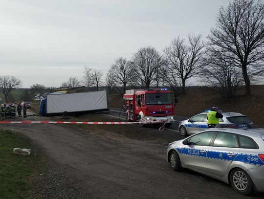 Zderzenie dwóch ciężarówek w Jajkowie