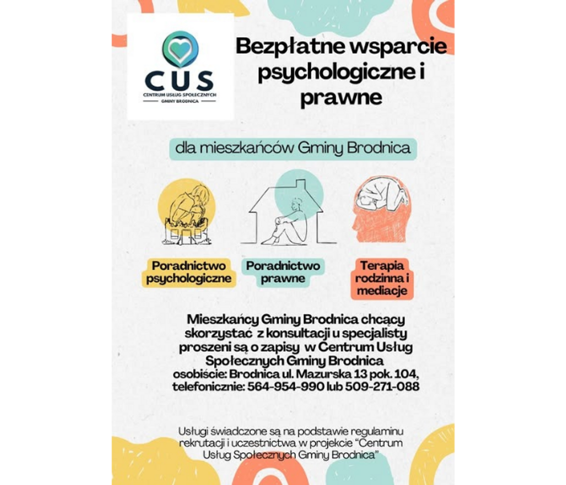 Bezpłatne poradnictwo psychologiczne i prawne
