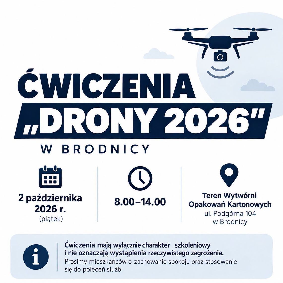 Ćwiczenia „DRONY 2026” Ćwiczenia „DRONY 2026”