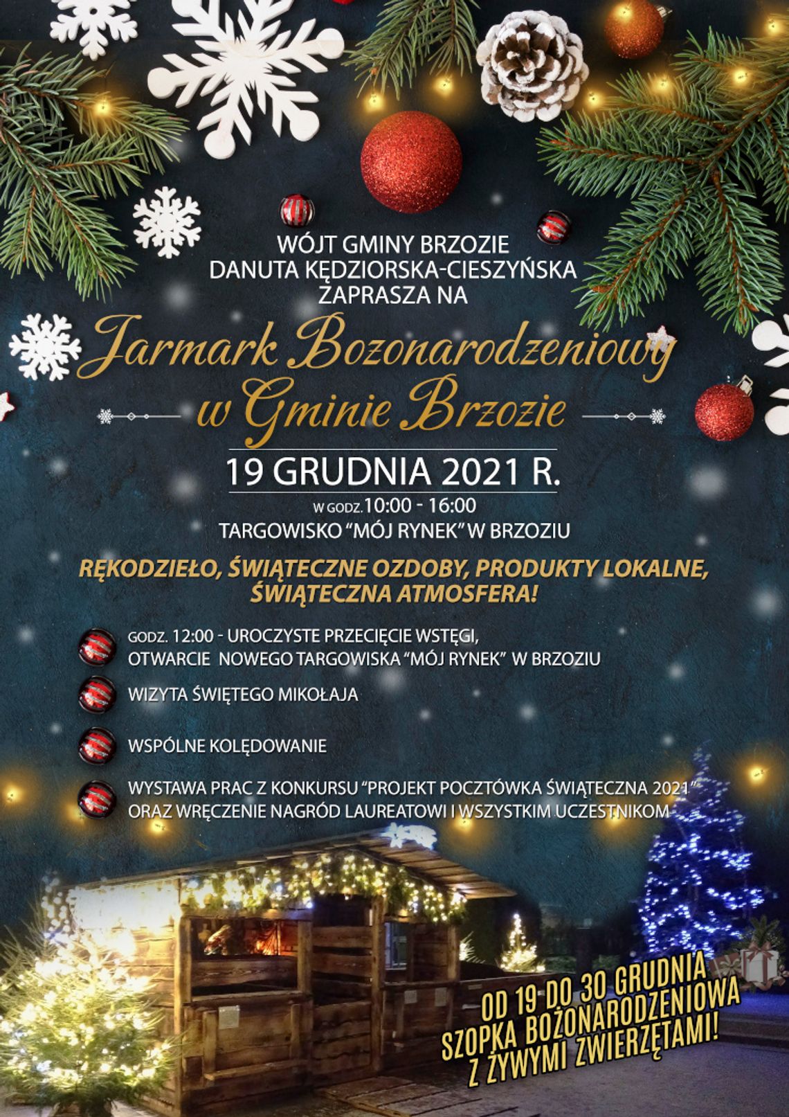 Jarmark Bożonarodzeniowy w Brzoziu