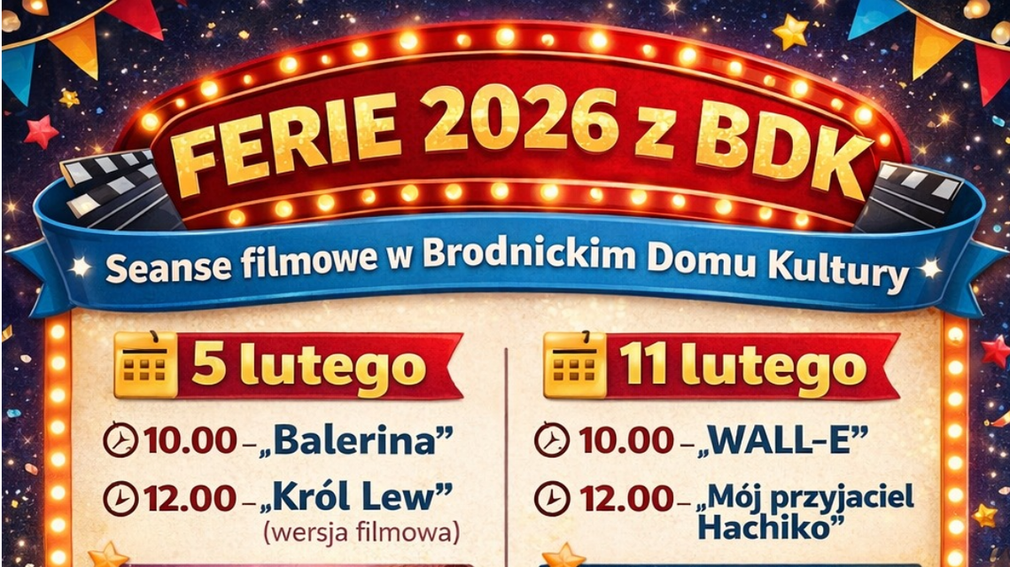 Kino rodzinne w Brodnickim Domu Kultury