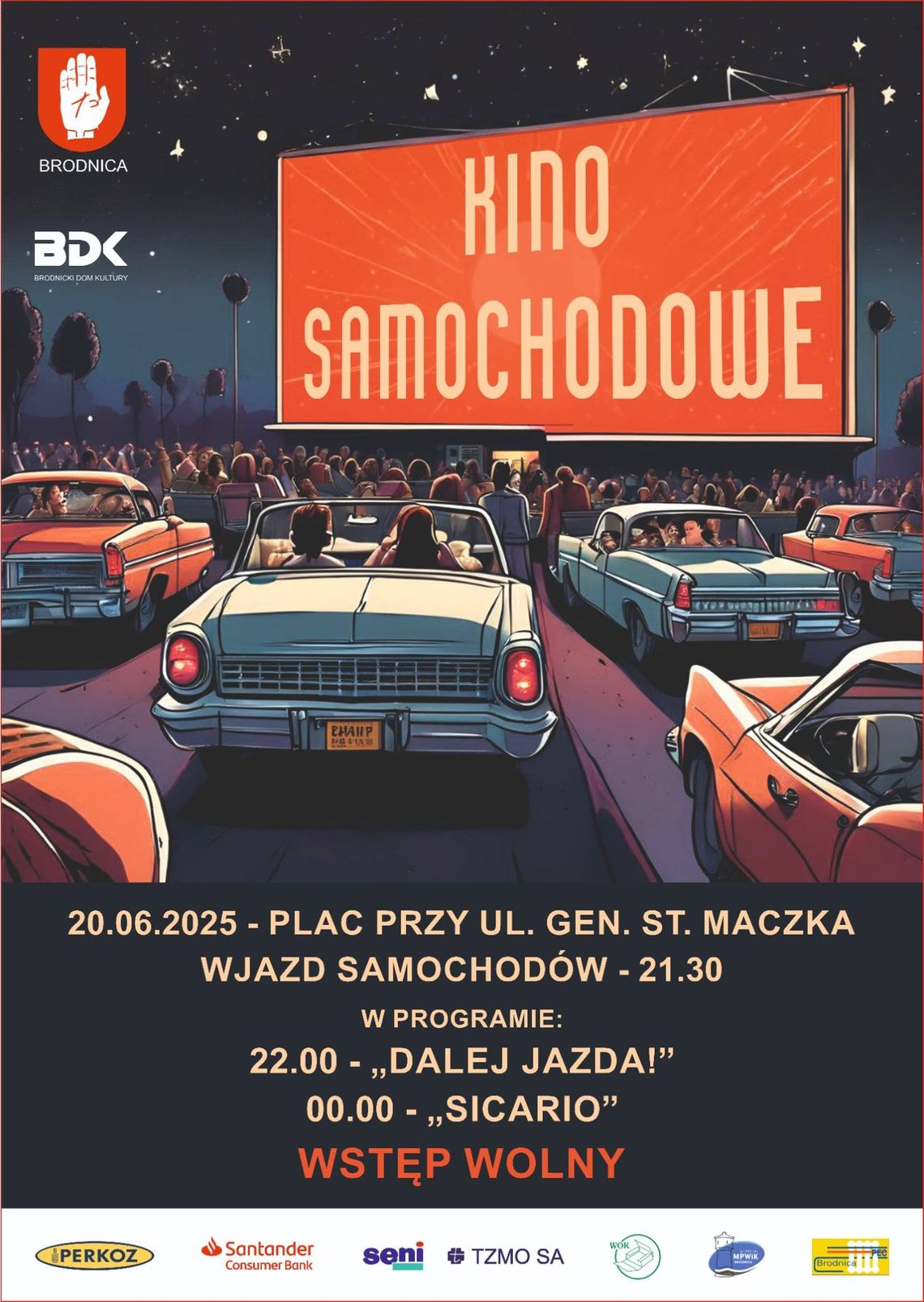 Lato z kinem plenerowym w Brodnicy