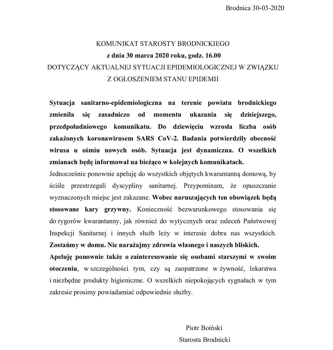 Mamy osiem nowych przypadków zakażenia wirusem w powiecie!