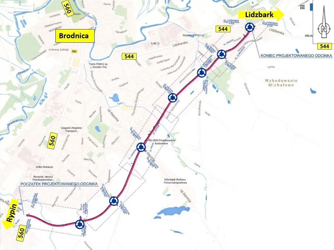 Obwodnica Rondo Warszawskie – Lidzbarska Obwodnica Rondo Warszawskie – Lidzbarska