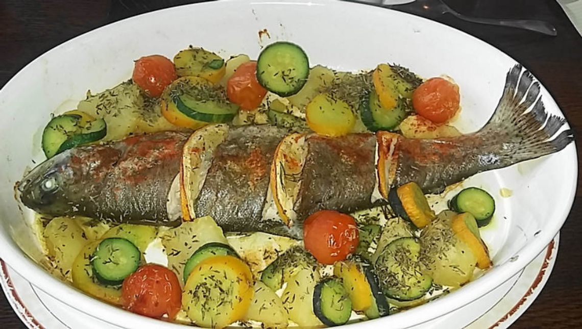 Ryba zapiekana z warzywami