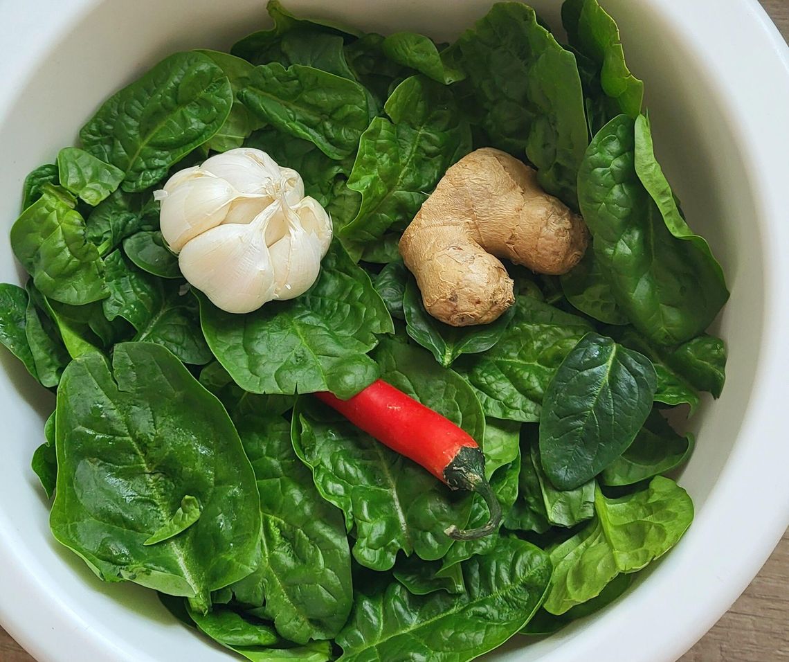 Szpinak  na dodatek