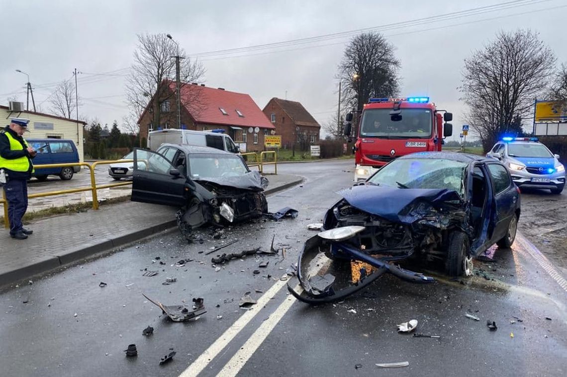 Wypadek w Gorczenicy – dwie osoby ranne 