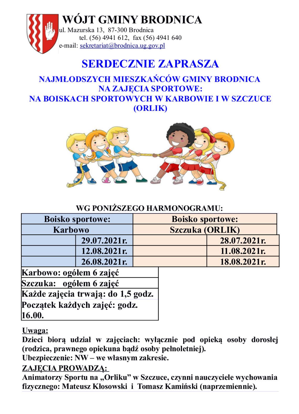 ZAJĘCIA SPORTOWE