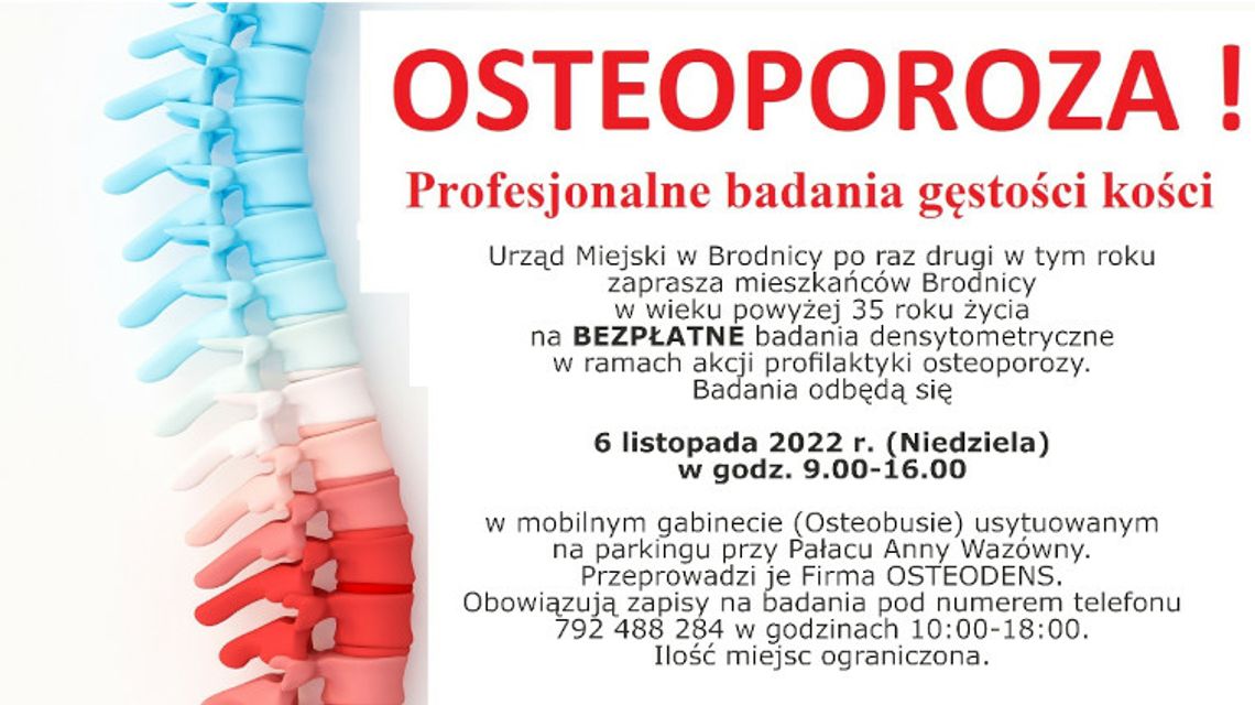 Zbadaj swoje kości w mobilnej pracowni osteoporozy